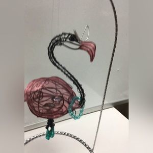 NWT pink flamingo candy surprise box 7” retired